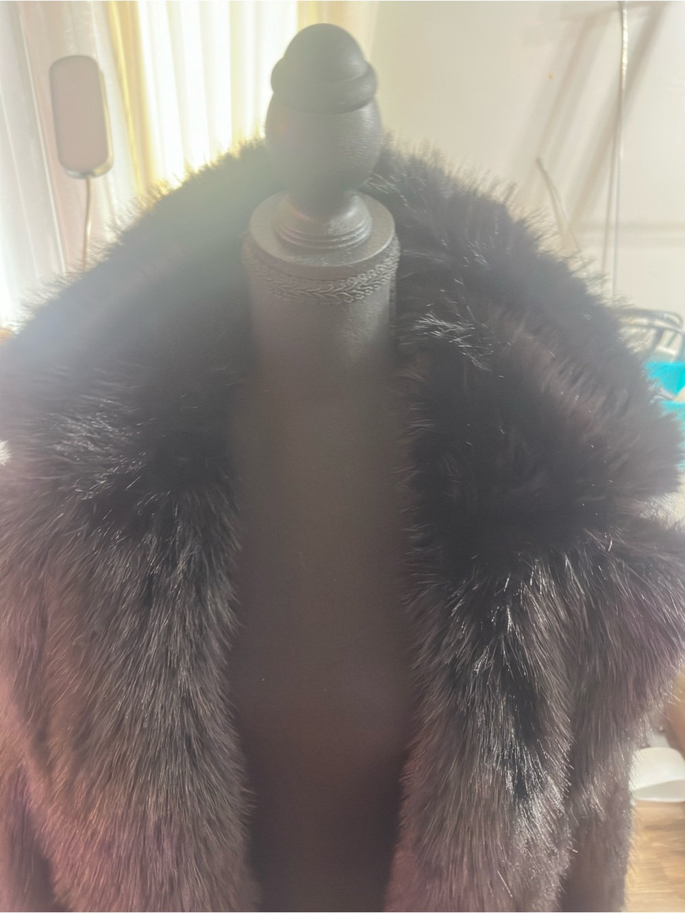 Luxurious Black Faux Fur Coat for Women